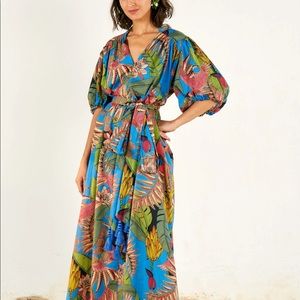 Farm Rio Totally Tuiuiu Maxi Dress